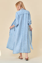 Load image into Gallery viewer, Tencel Denim Midi Shirt Dress