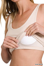 Load image into Gallery viewer, Seamless Tank Top With Built In Bra