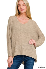 Load image into Gallery viewer, Lightweight Dolman V-neck Sweater
