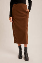 Load image into Gallery viewer, Brush Textured Midi Skirt