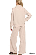 Load image into Gallery viewer, Ribbed Zip Pullover and Pant Set