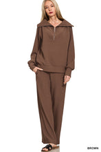 Load image into Gallery viewer, Ribbed Zip Pullover and Pant Set