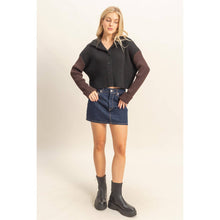 Load image into Gallery viewer, Contrasting Sleeves Sweater Cardigan