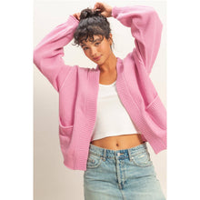 Load image into Gallery viewer, Oversized Textured Knit Cardigan Sweater