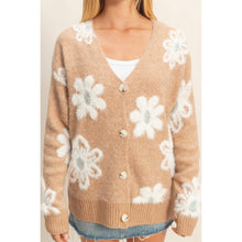 Load image into Gallery viewer, Floral Soft Sweater Cardigan