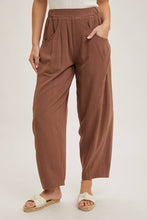 Load image into Gallery viewer, Relaxed Barrel Linen Pants