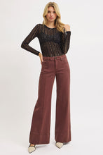 Load image into Gallery viewer, Mid Rise Wide Leg Coco Brown Jeans by Risen