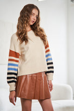 Load image into Gallery viewer, Stripe Sleeve Sweater