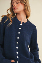 Load image into Gallery viewer, Marled Knit Sweater Cardigan