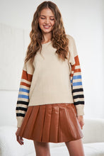 Load image into Gallery viewer, Stripe Sleeve Sweater
