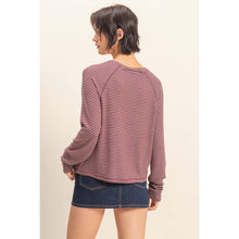Load image into Gallery viewer, Striped Raglan Long Sleeve Top