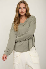 Load image into Gallery viewer, Waffle Knit V-Neck