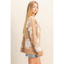 Load image into Gallery viewer, Floral Soft Sweater Cardigan