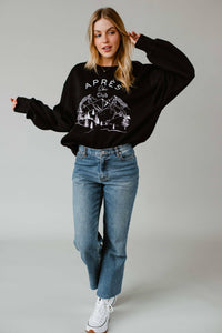 Black Apres Ski Club Sweatshirt