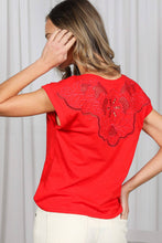 Load image into Gallery viewer, Embroidery Accent Back Cotton Top