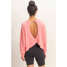 Load image into Gallery viewer, Open Back Long-Sleeve Top