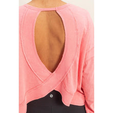 Load image into Gallery viewer, Open Back Long-Sleeve Top