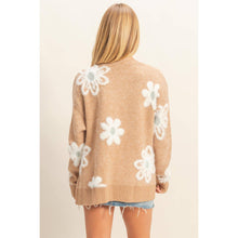 Load image into Gallery viewer, Floral Soft Sweater Cardigan