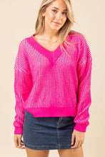 Load image into Gallery viewer, Oversized Two Tone Sweater