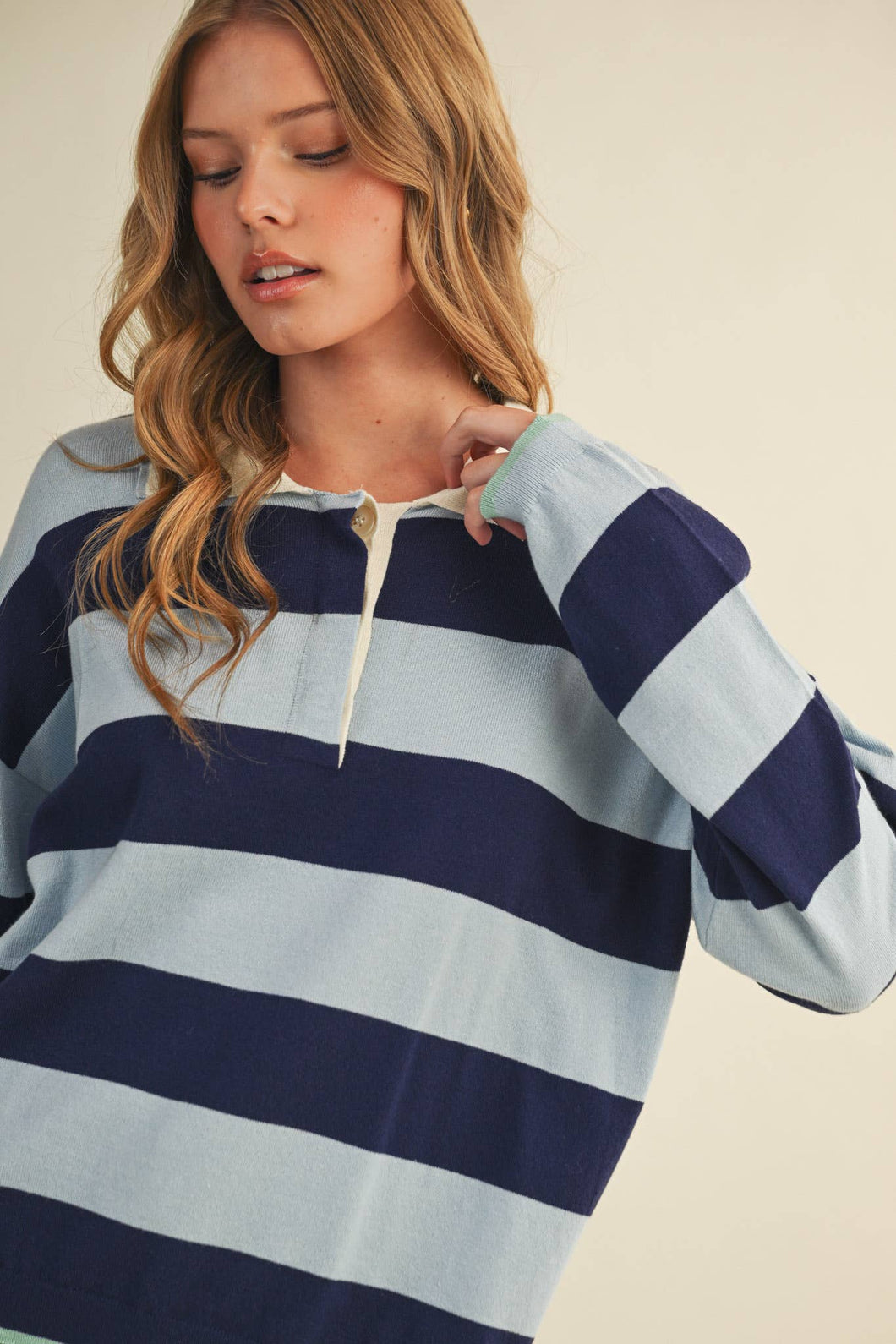 Stripped Rugby Sweater