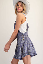 Load image into Gallery viewer, Wester Lace Trim Romper
