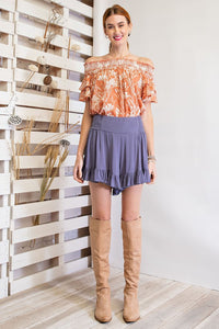 Ruffle Bottom Shorts