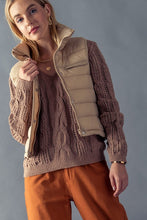 Load image into Gallery viewer, Strip Quilted Puffer Vest