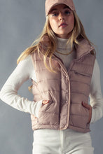 Load image into Gallery viewer, Strip Quilted Puffer Vest