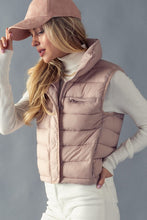 Load image into Gallery viewer, Strip Quilted Puffer Vest