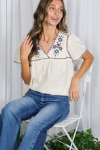 Load image into Gallery viewer, Aztec V-Neck Blouse Top