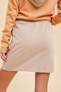 French Terry Midi Skirt