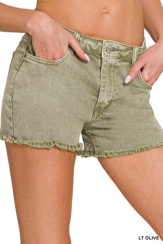 Acid Washed Shorts