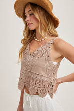 Load image into Gallery viewer, Crochet Lace Tank