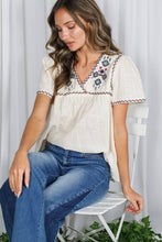 Load image into Gallery viewer, Aztec V-Neck Blouse Top