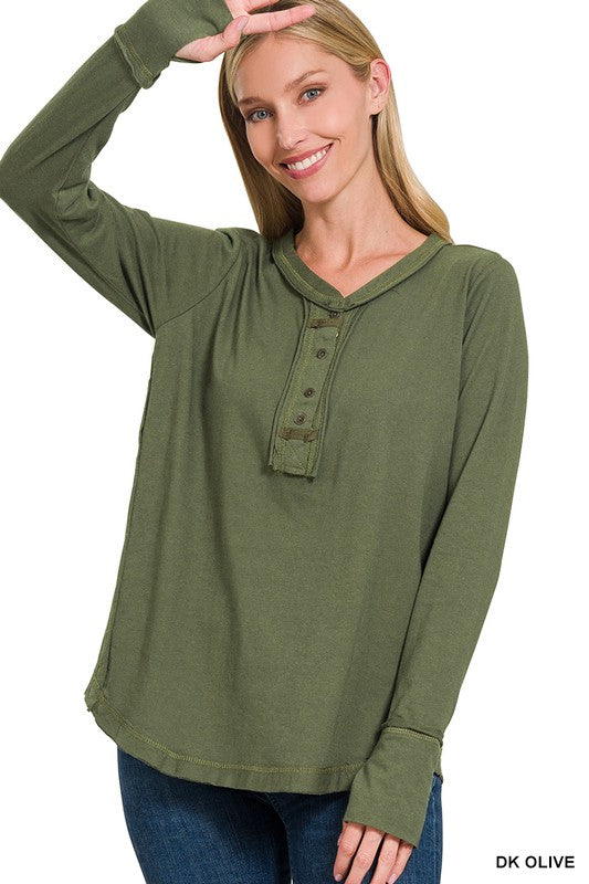 Henley With Thumb Holes