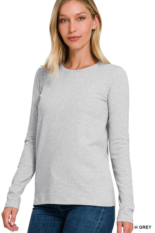 Cotton Crew Neck Top