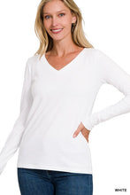 Load image into Gallery viewer, Cotton V-Neck Top