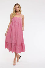 Load image into Gallery viewer, Gingham Midi Dress