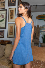 Load image into Gallery viewer, V-neck Solid Mini Dress With Built In Romper Lining