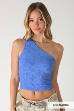 Load image into Gallery viewer, Textured Lace One Shoulder Top