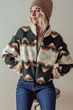 Load image into Gallery viewer, Aztec Sherpa Jacket