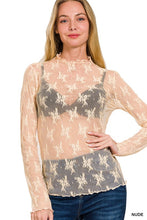 Load image into Gallery viewer, Lace Long Sleeve Layering Top
