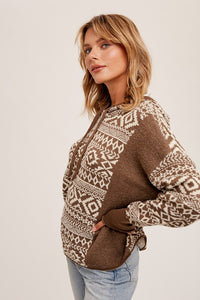 Aztec Hoodie Sweater