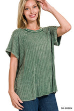 Load image into Gallery viewer, Ribbed Dolman Top