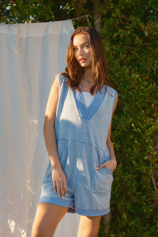 Mineral Washed Romper