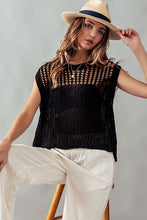Load image into Gallery viewer, Loose Fit Crochet Top