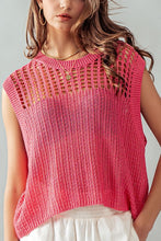 Load image into Gallery viewer, Loose Fit Crochet Top