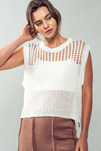 Load image into Gallery viewer, Loose Fit Crochet Top