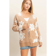 Load image into Gallery viewer, Floral Soft Sweater Cardigan