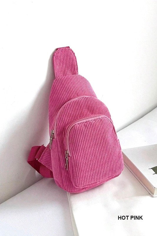 Corduroy Sling Bag